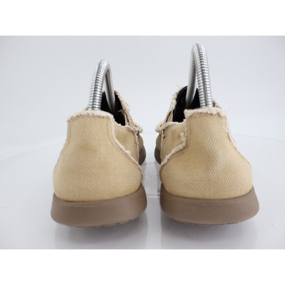 CROCS Men's Santa Cruz Loafer Size 8 Tan Canvas Slip On Shoe Casual Cushioned - Picture 5 of 9